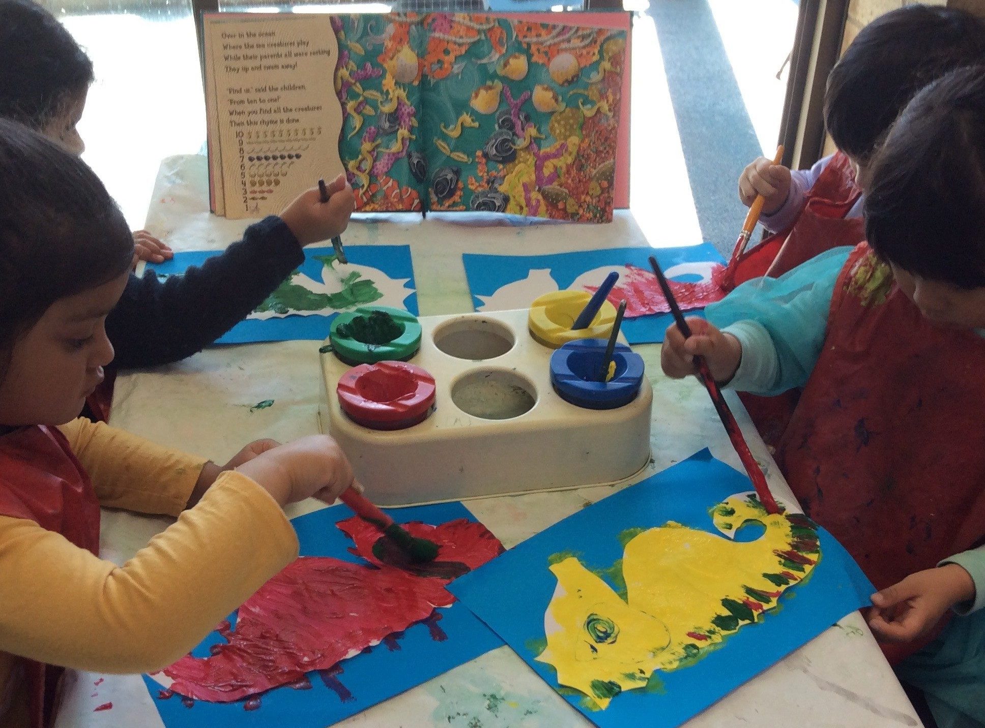 preschool painting activity