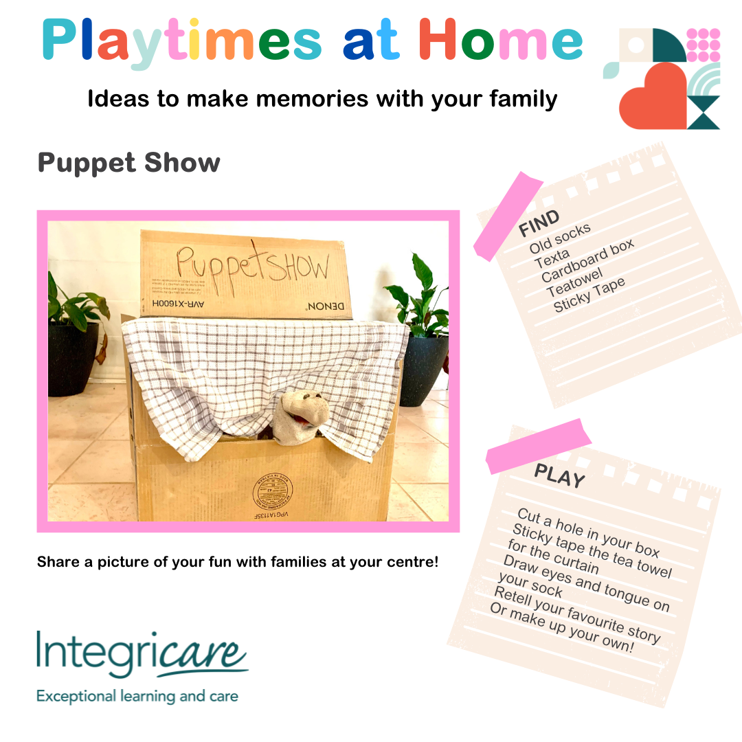Playtimes at Home: Puppets -