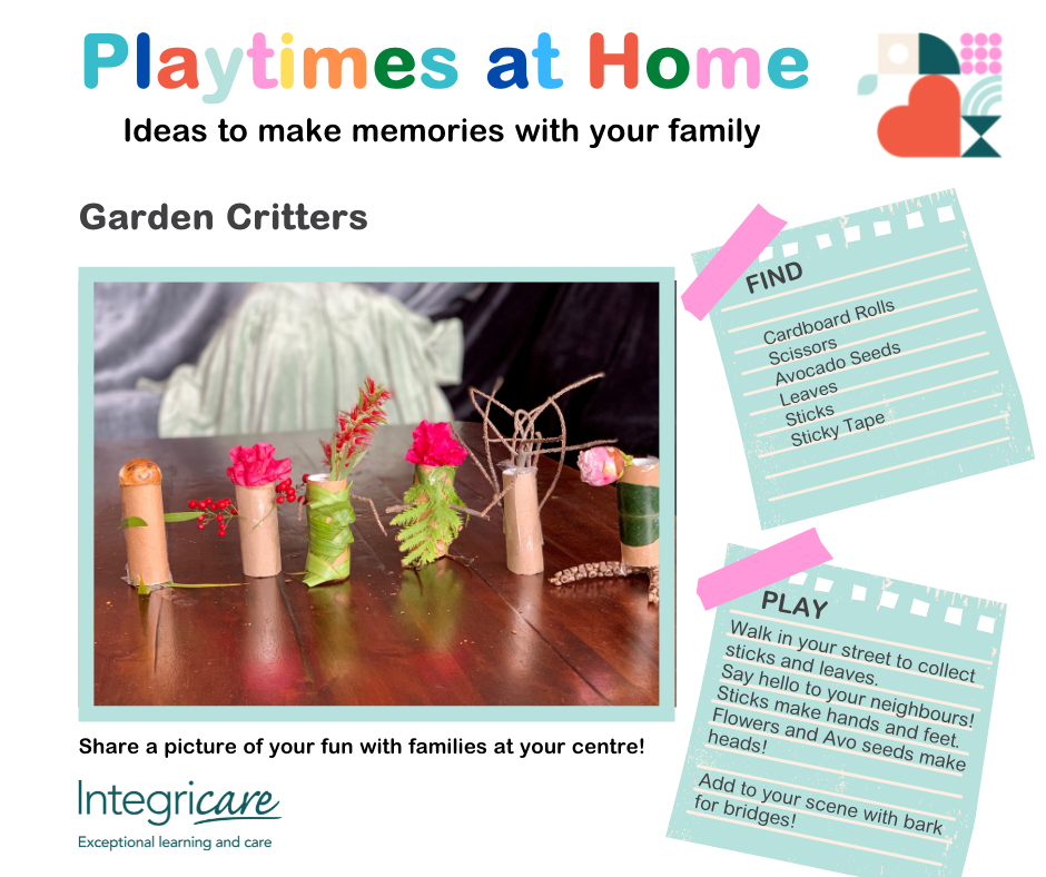 Playtimes at Home: Garden Critters