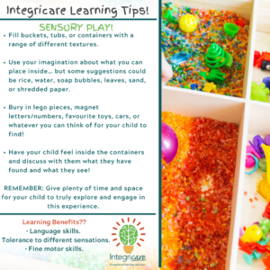 Integricare Learning Tips: Sensory Play